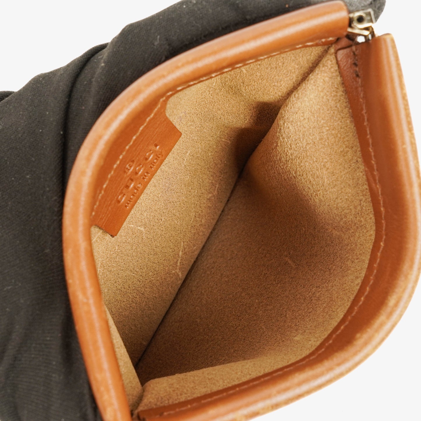 Gucci Suede Handle Ring Hobo Bag