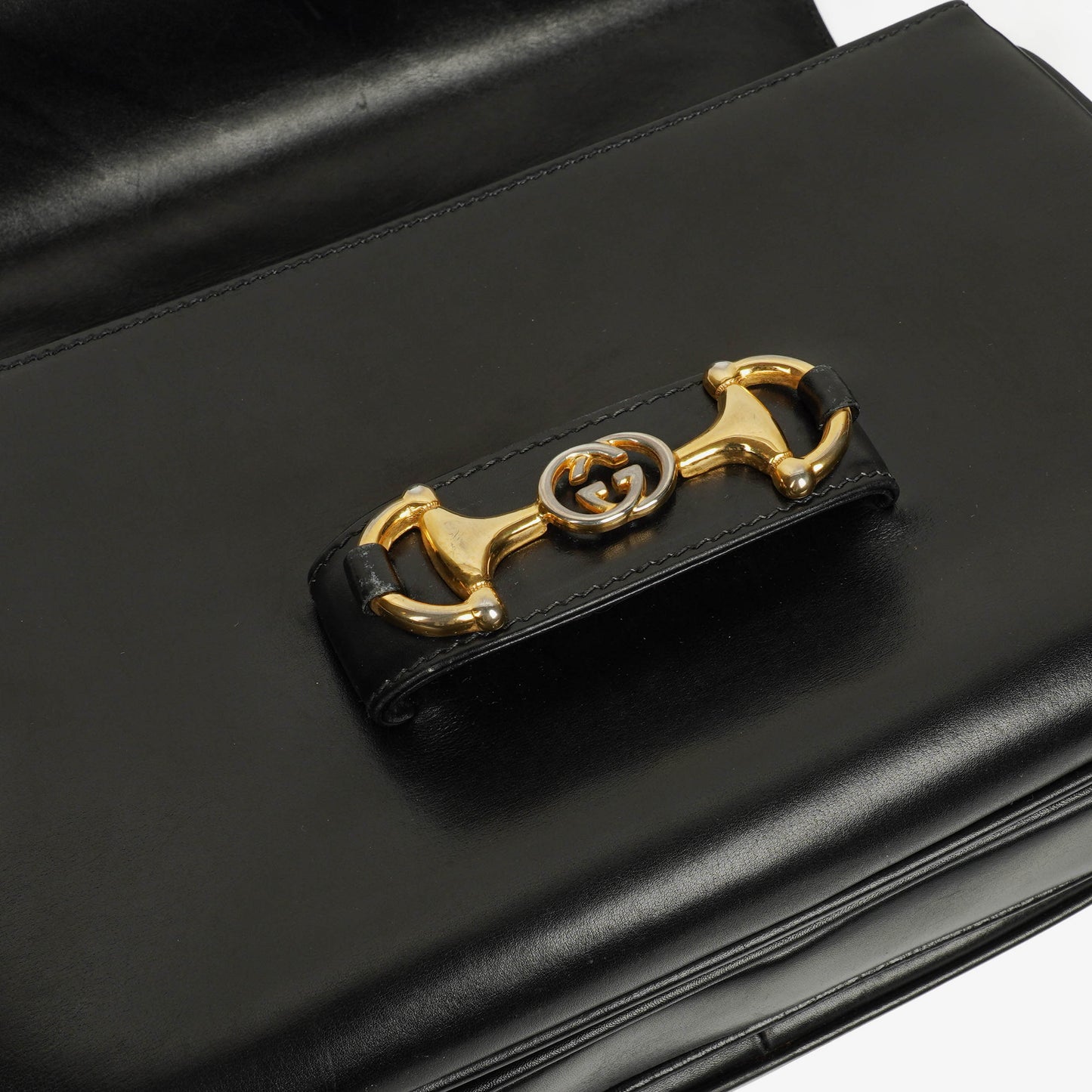 Gucci Black Horsebit 1955 Shoulder Bag
