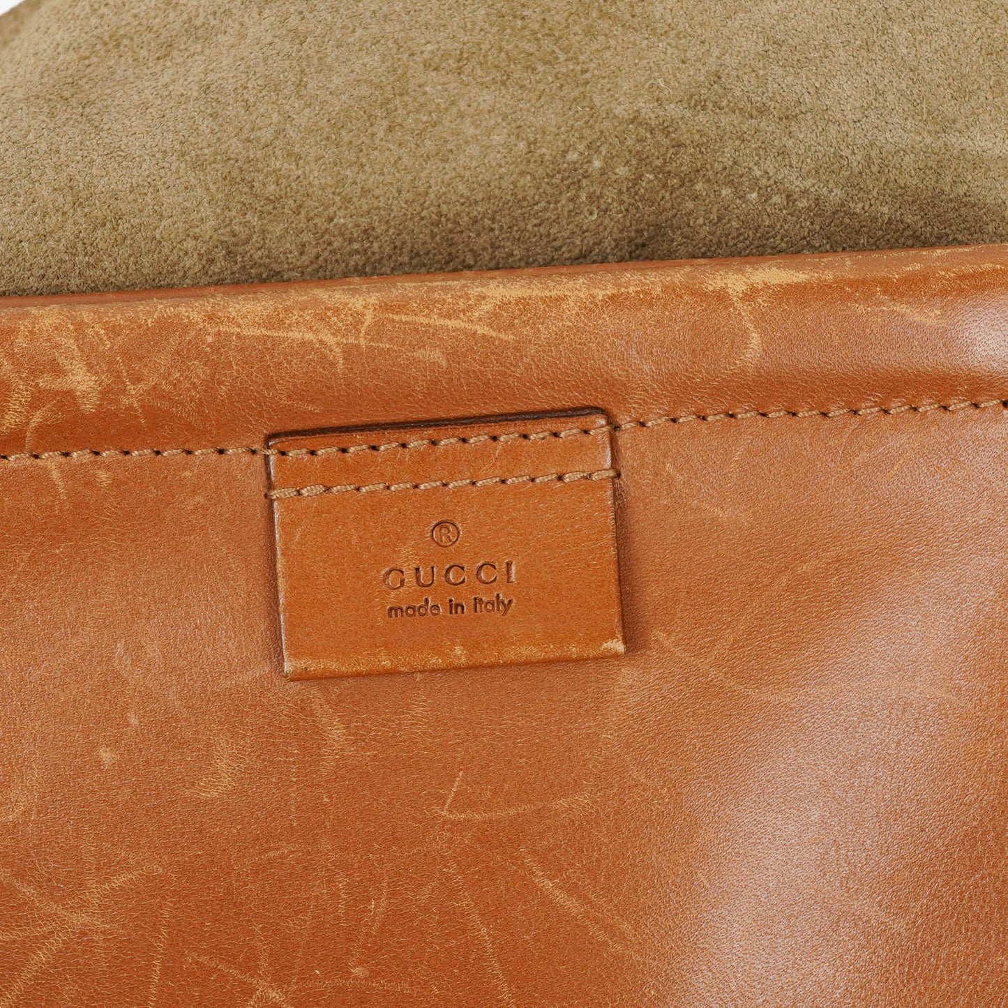 Gucci Suede Handle Ring Hobo Bag