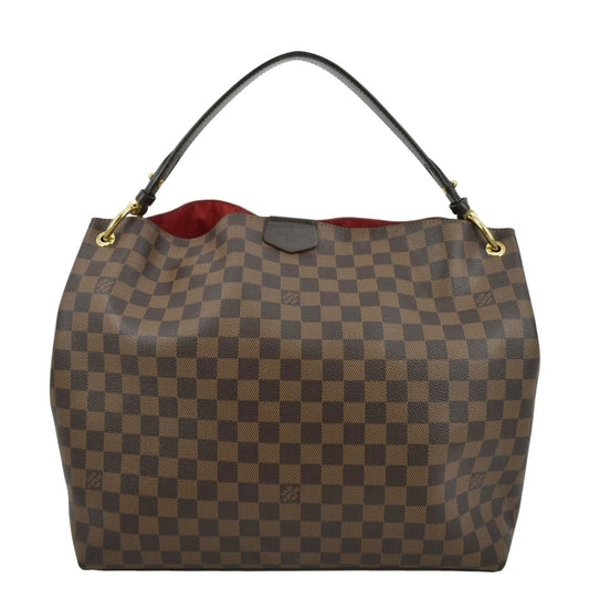 LOUIS VUITTON Graceful MM Monogram Canvas Shoulder Bag Brown