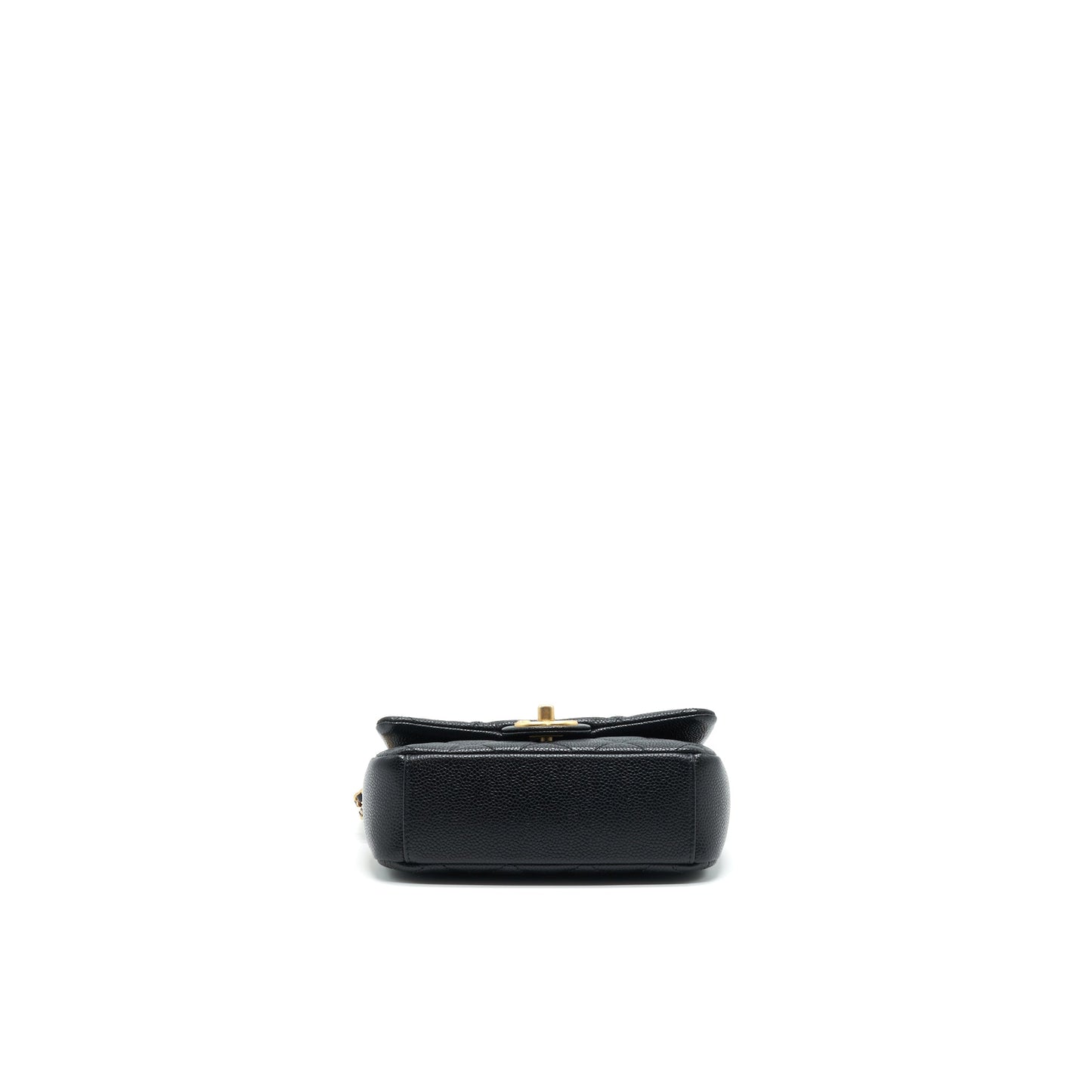 Chanel 21A Mini Square Flap Bag Caviar Black