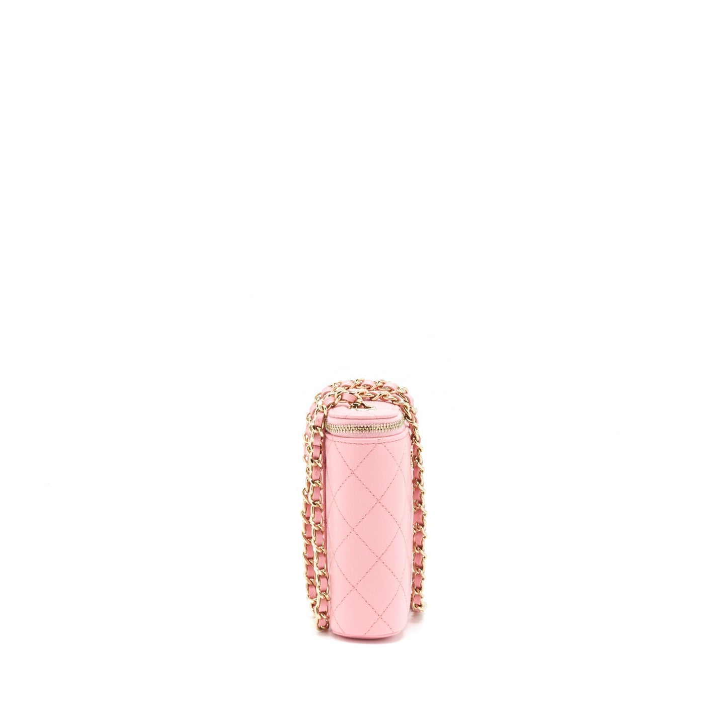 Chanel 22C Vertical Vanity On Chain Caviar Sakura Pink L