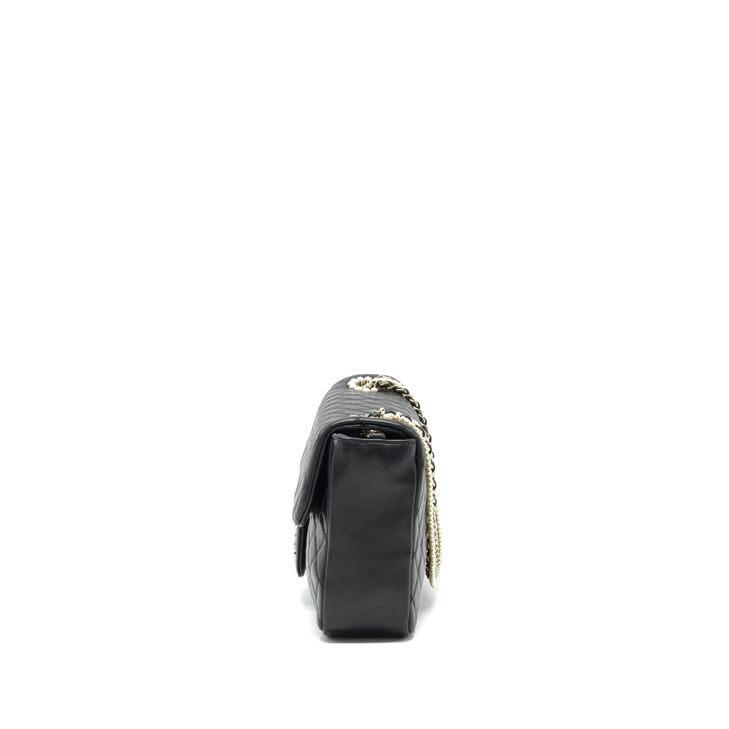 Chanel Westminster Shoulder Bag Lambskin Black L
