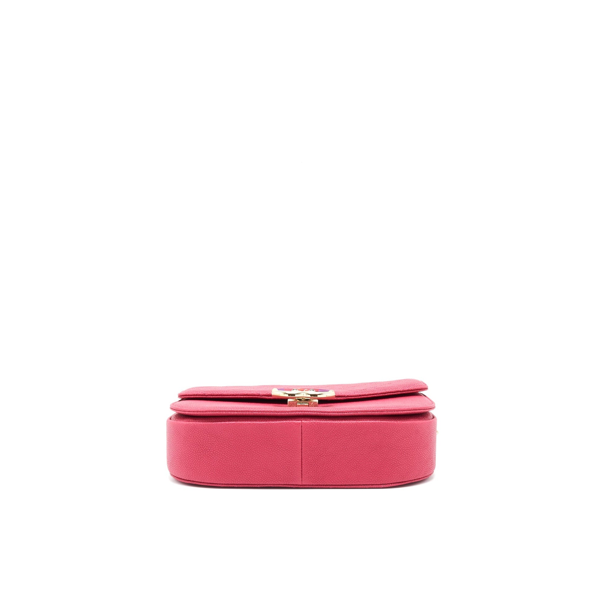 Chanel Messenger Crossbody Bag Caviar Red