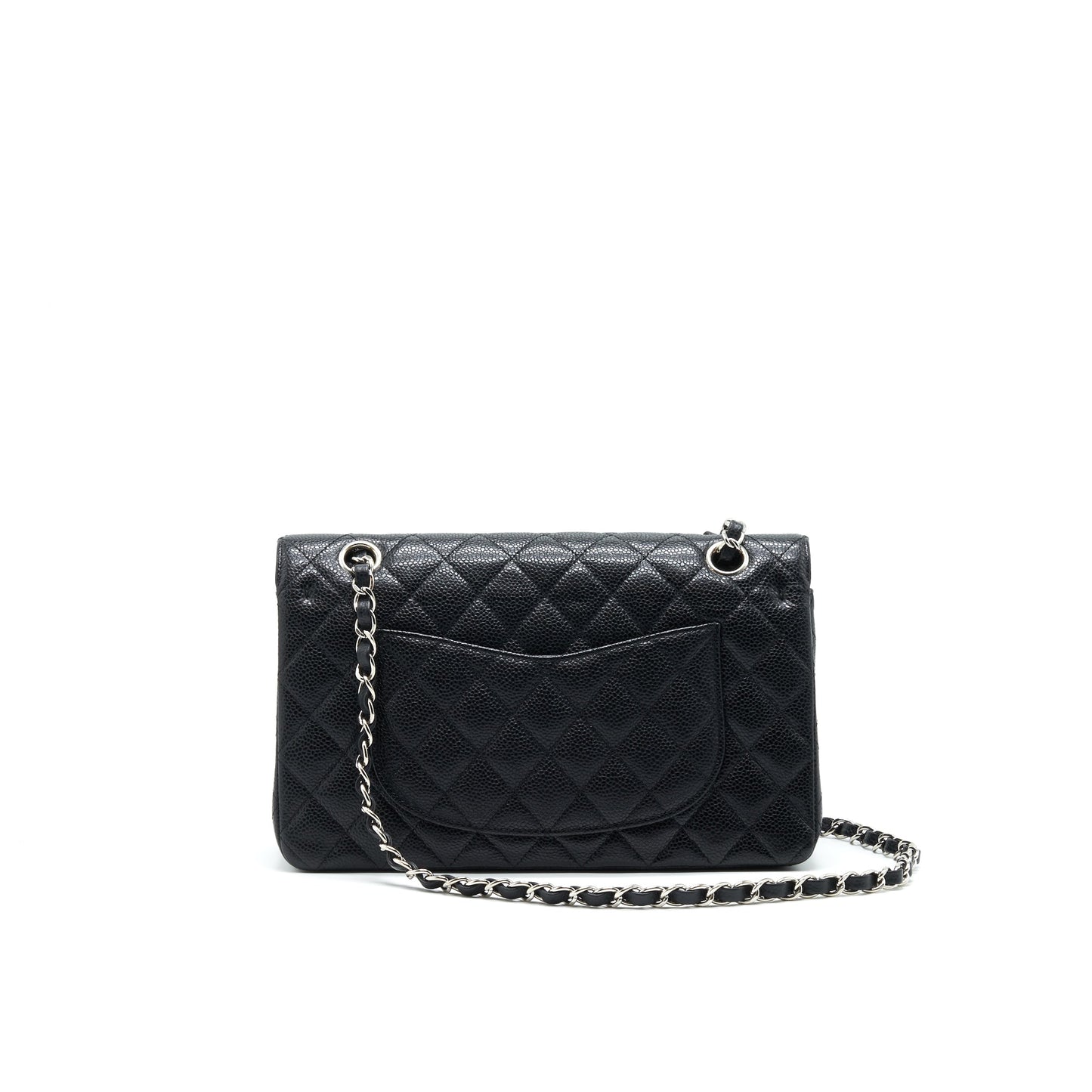Chanel Medium Classic Double Flap Caviar Black serial 12