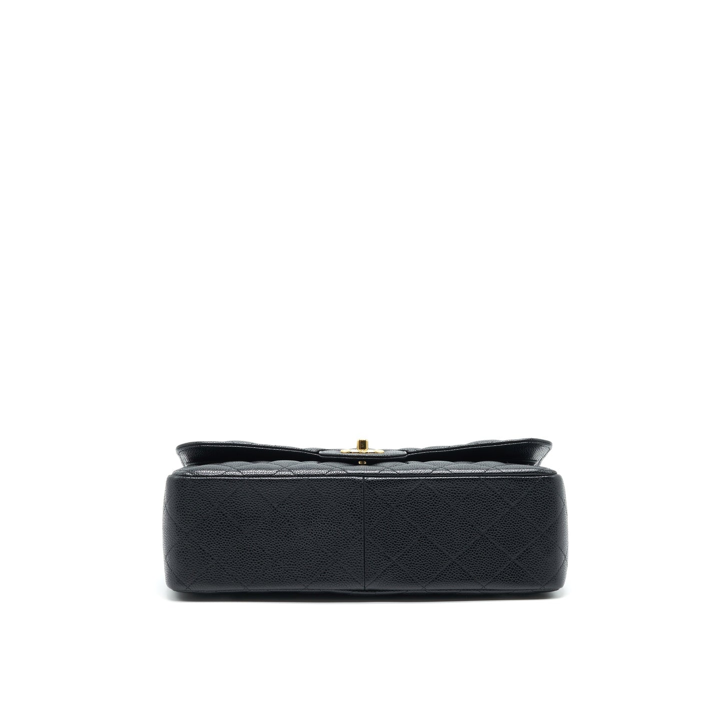 CHANEL JUMBO CLASSIC DOUBLE FLAP IN CAVIAR BLACK