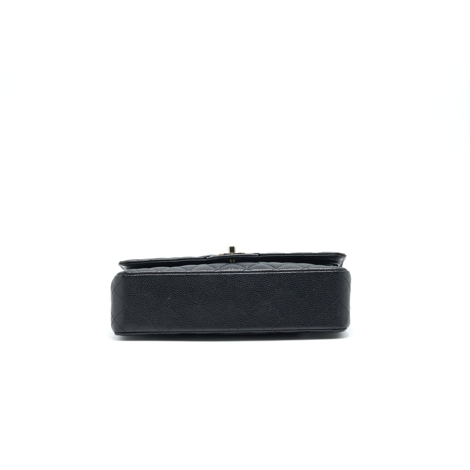 Chanel Medium Classic Double Flap Caviar Black serial 12