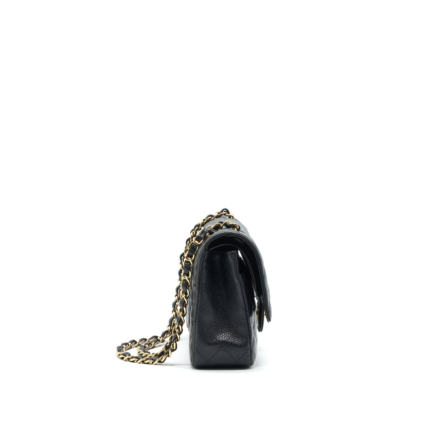 Chanel Medium Classic Double Flap Caviar in Black