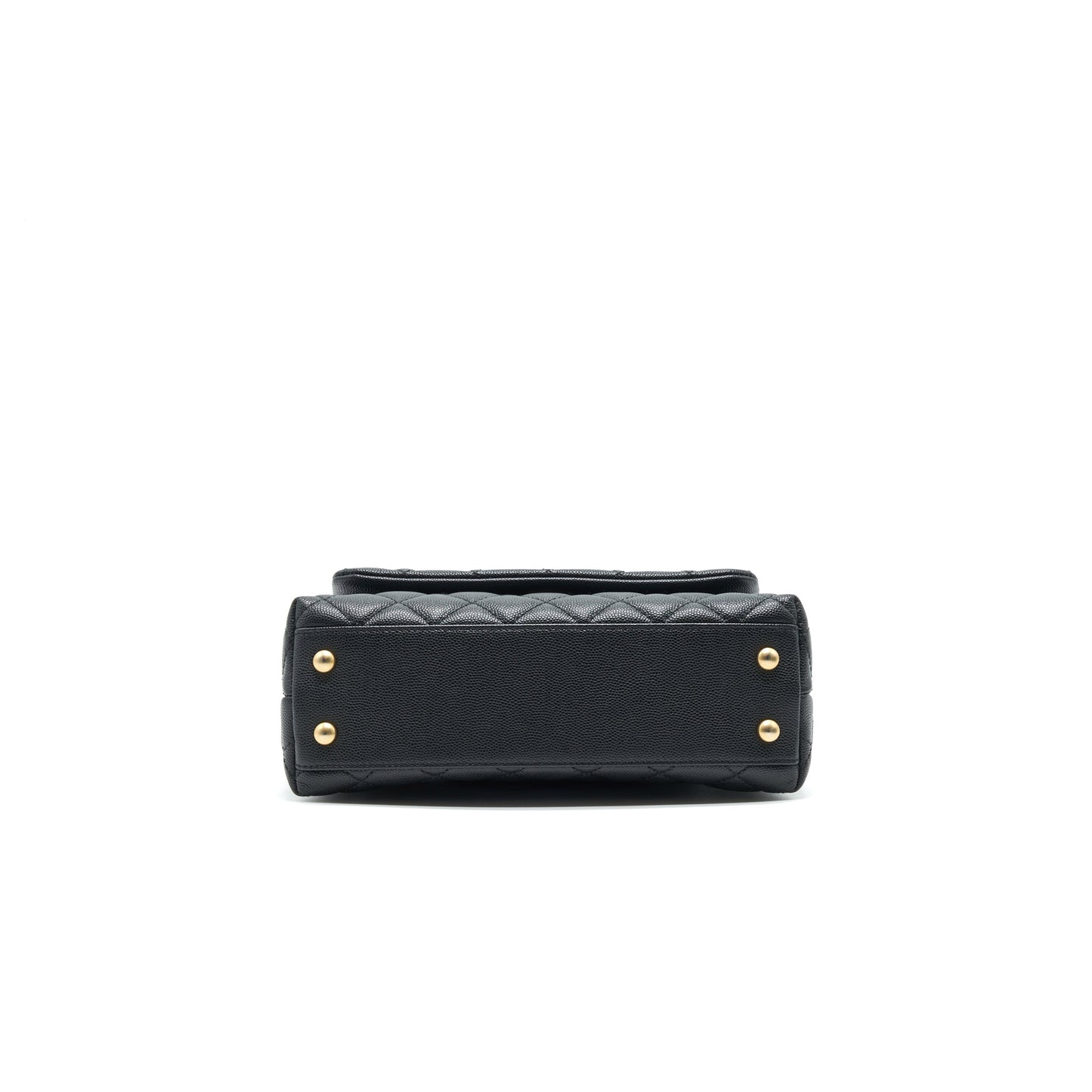 Chanel Mini Coco Handle Flap Caviar in Black
