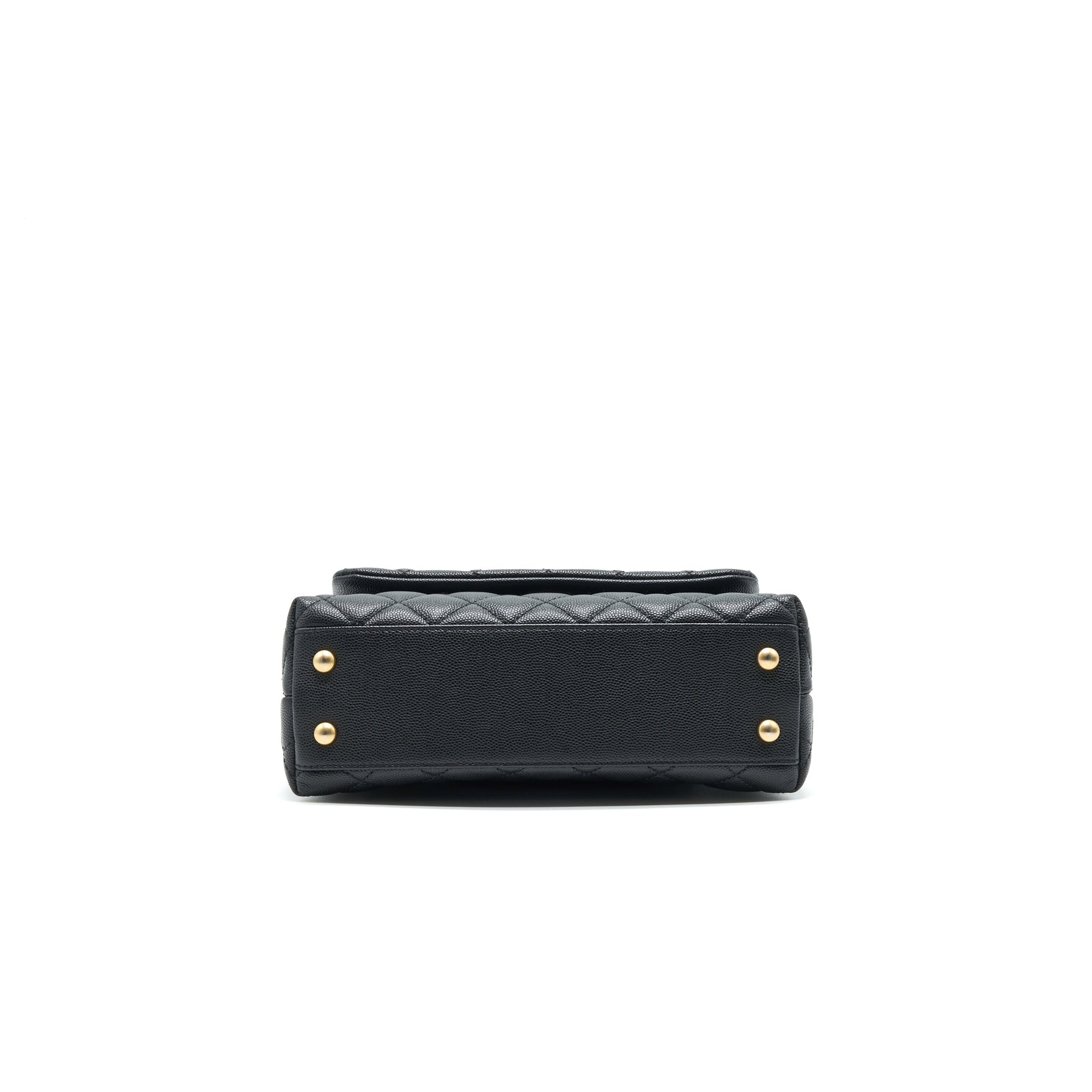 Chanel Mini Coco Handle Flap Caviar in Black