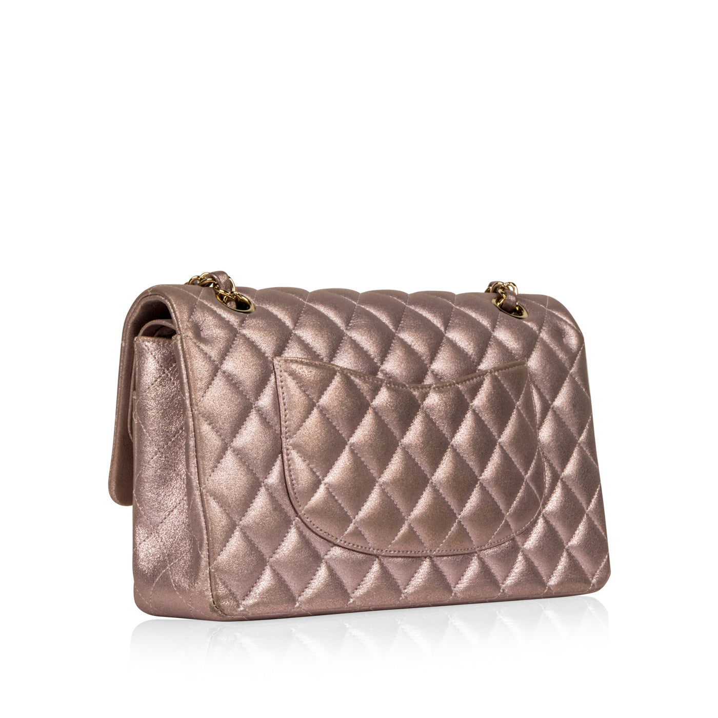 Chanel Classic Flap Bag - Medium - Metallic Goatskin