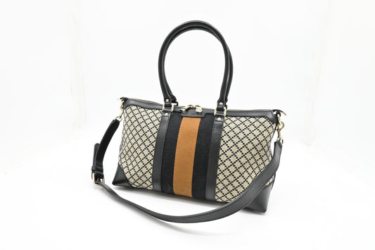 Gucci 2-Way Bag in Black Diamante Canvas