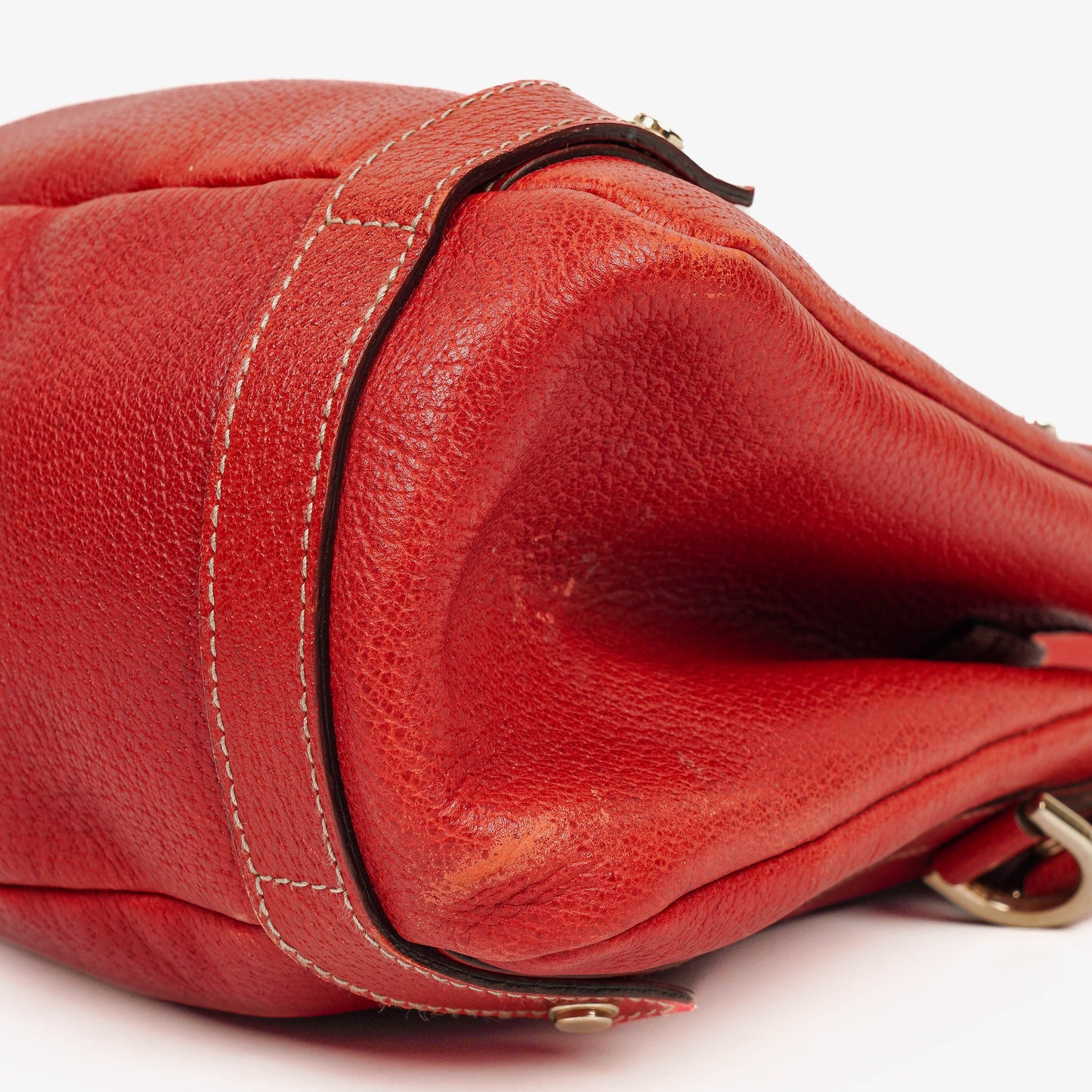 Gucci Abbey Red Leather Tote Bag