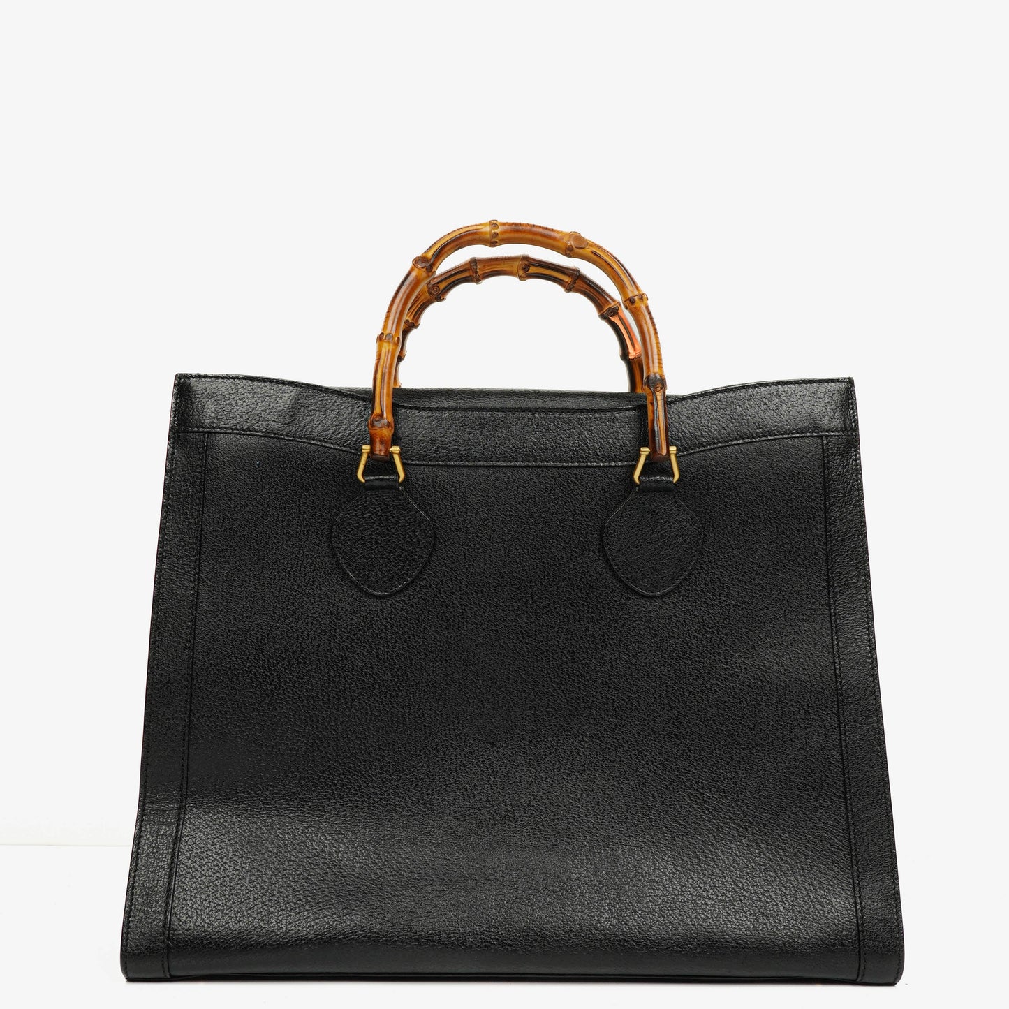 Gucci Vintage Diana Leather Bamboo Tote
