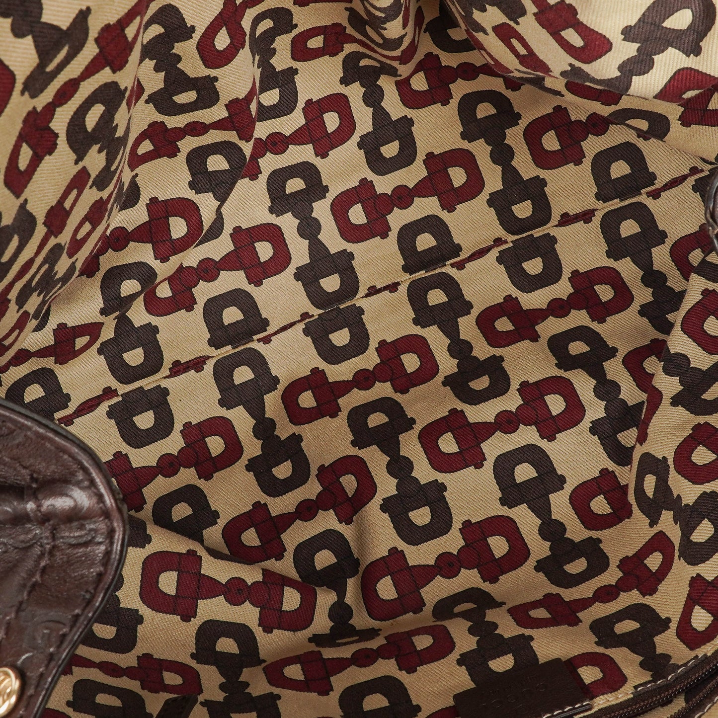Gucci Guccissima Dark Brown Leather Sukey Hobo Bag