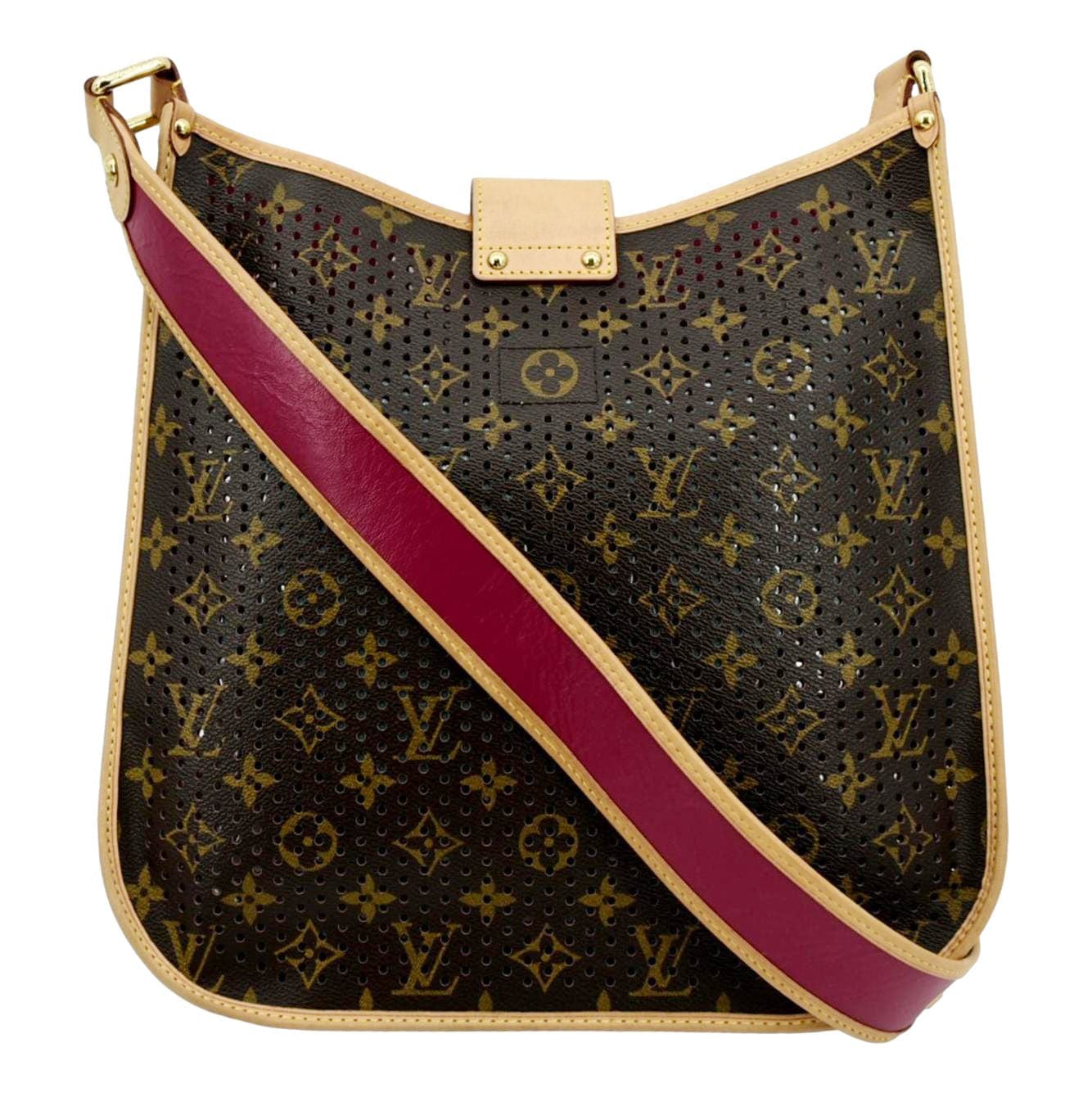 LOUIS VUITTON Perforated M tte Monogram Canvas Crossbody Bag Brown