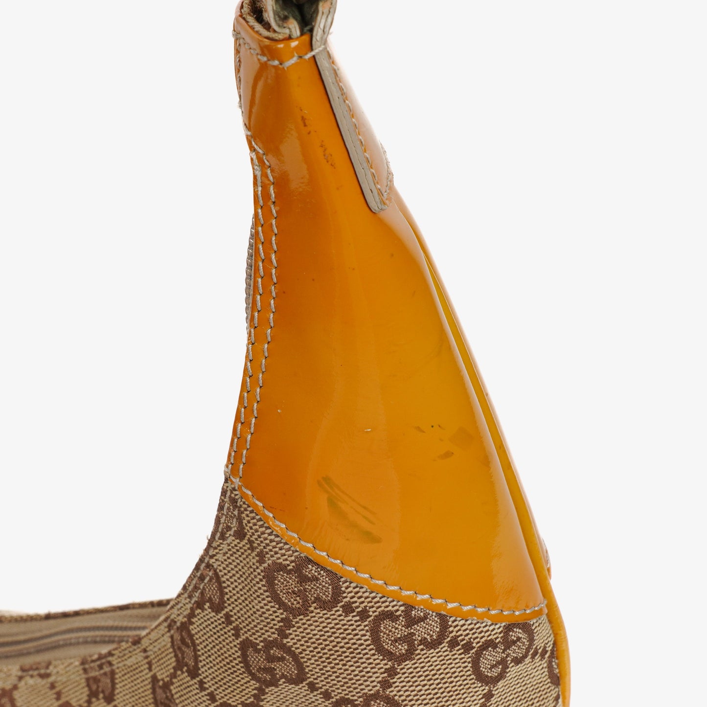 Gucci GG Canvas Handle Ring Hobo Bag