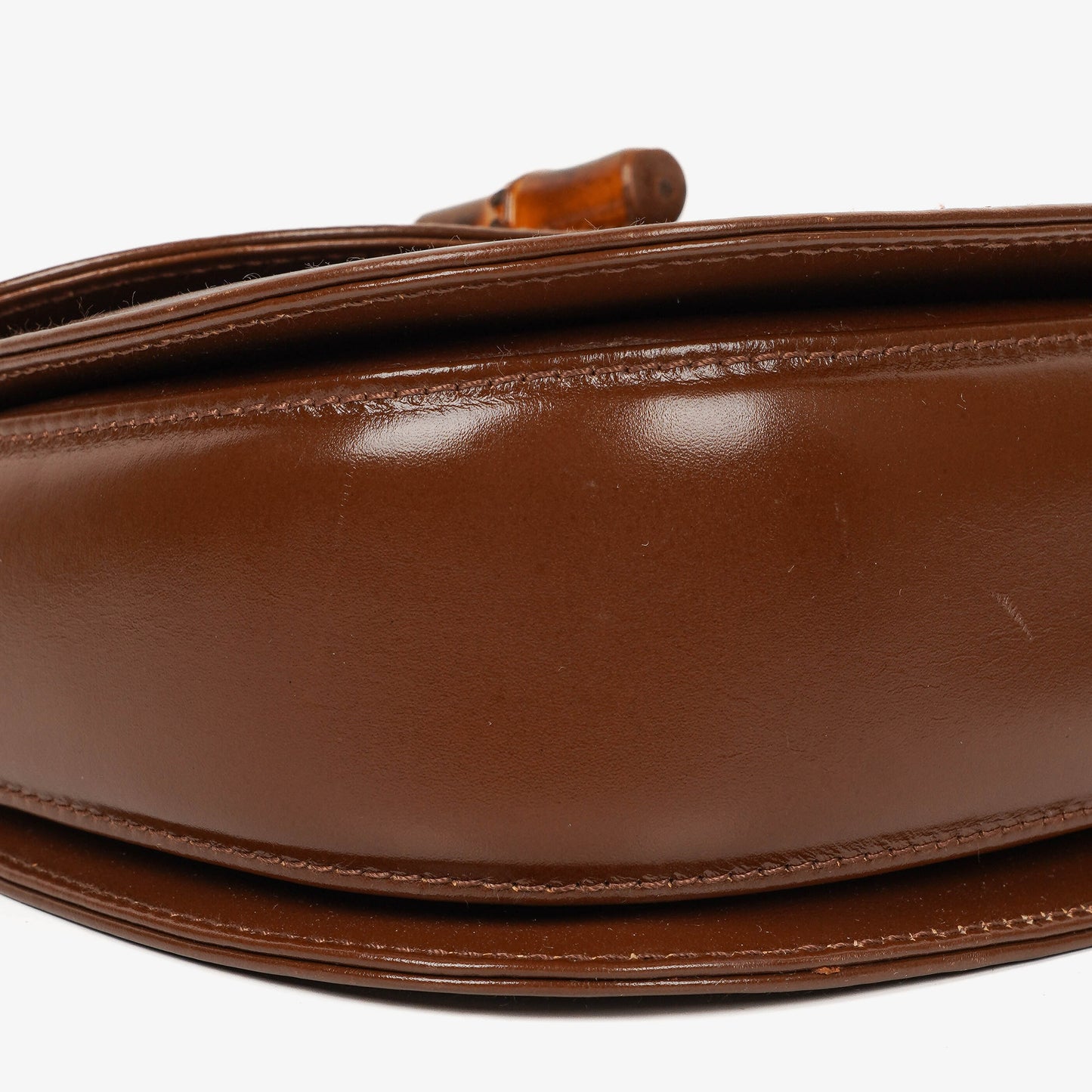 Gucci Bamboo Top Handle Brown Leather Bag