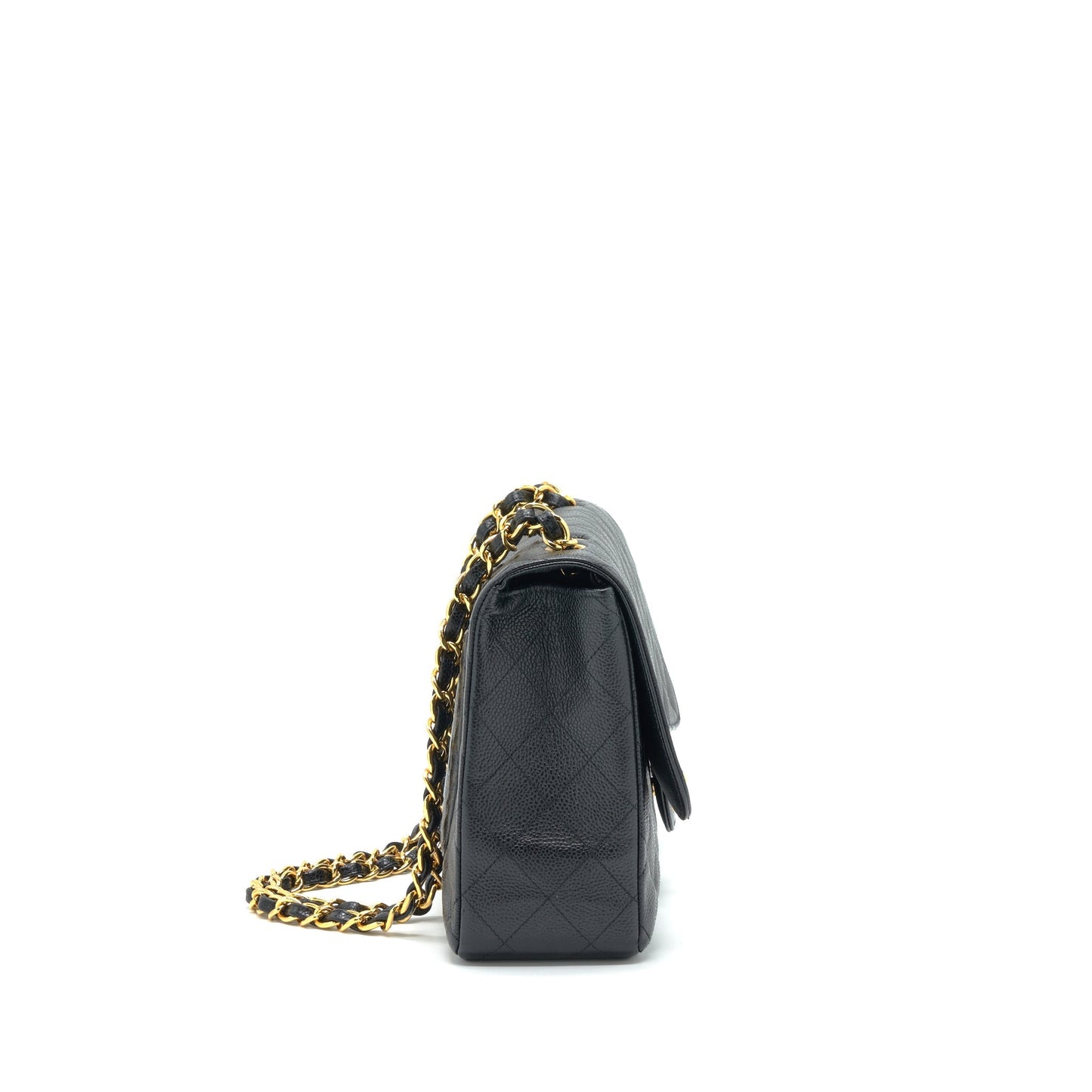 Chanel Jumbo Single Flap Caviar Black