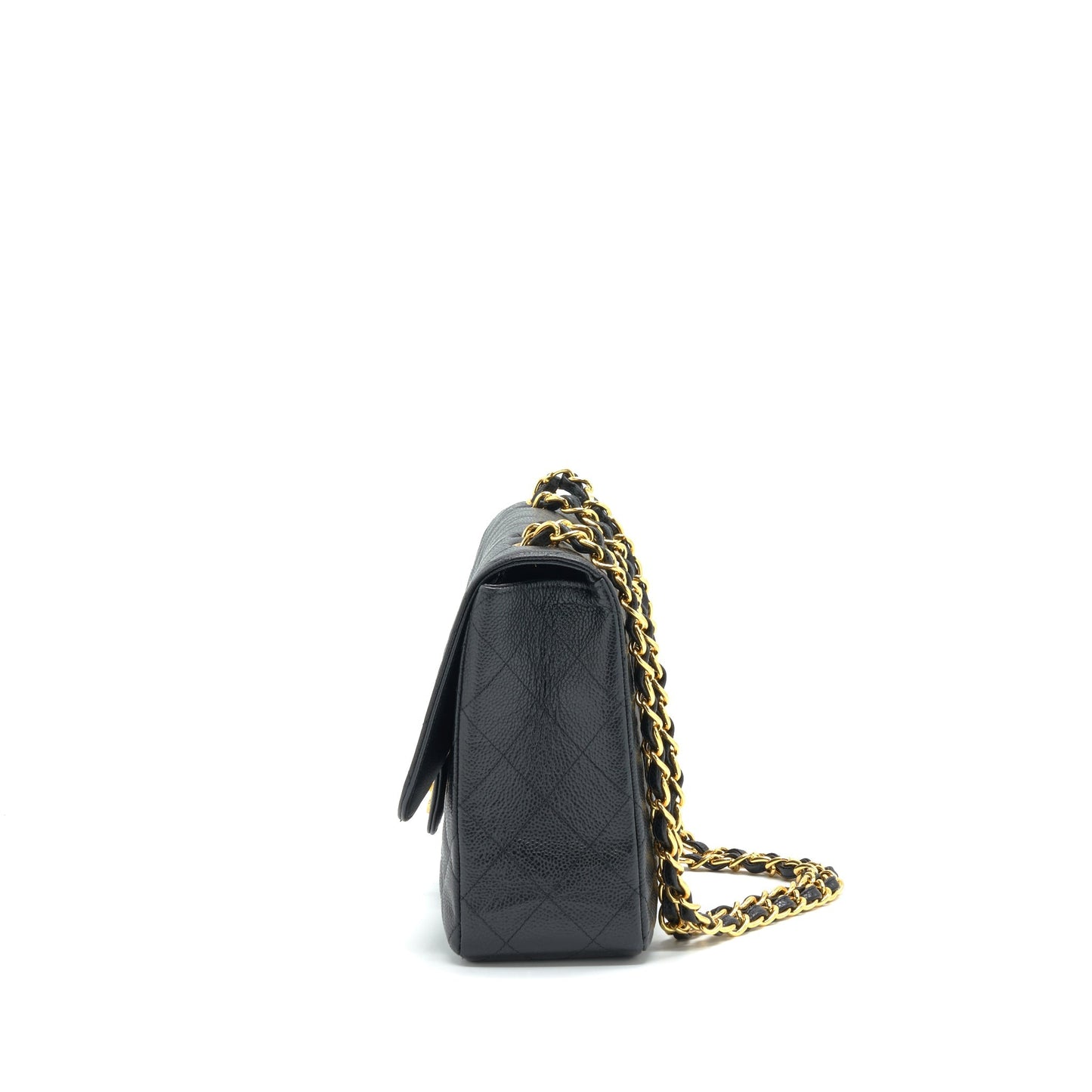 Chanel Jumbo Single Flap Caviar Black
