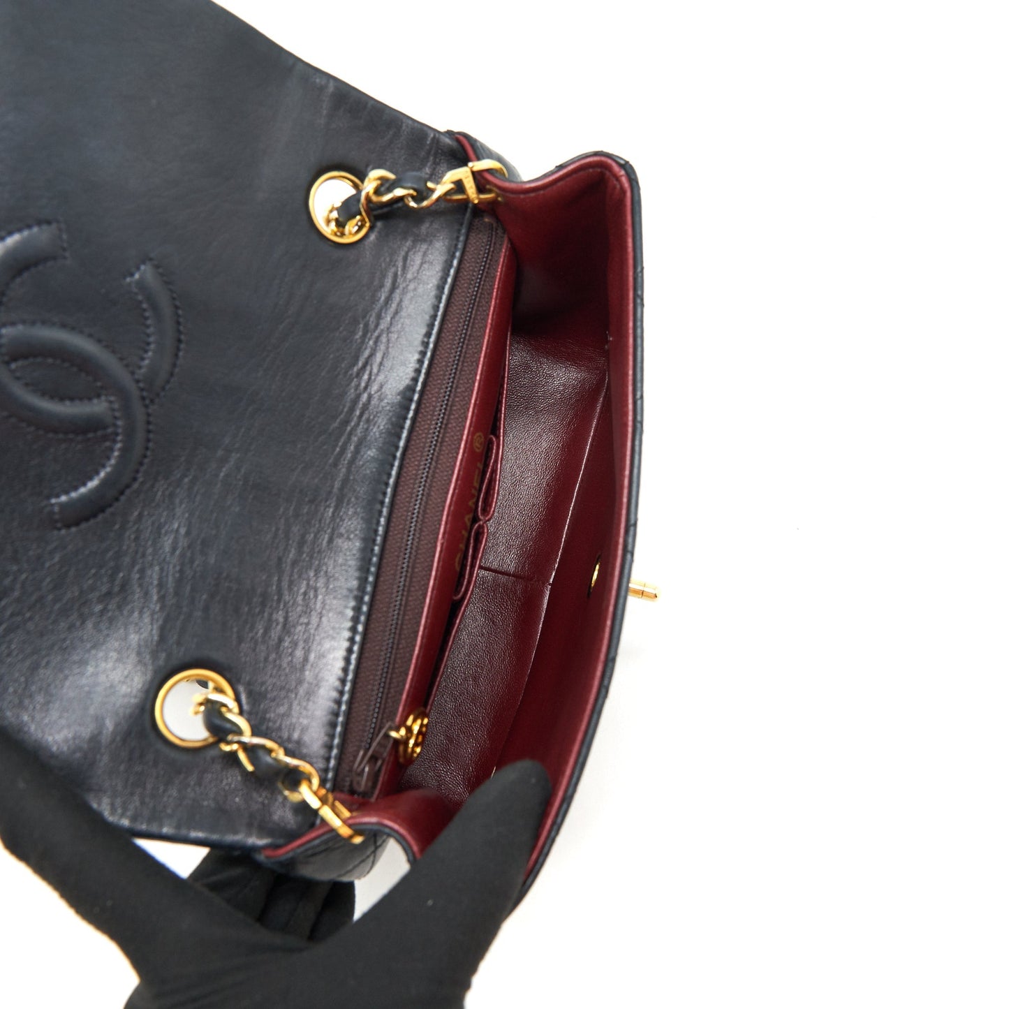 Chanel Small Flap Bag Lambskin Black