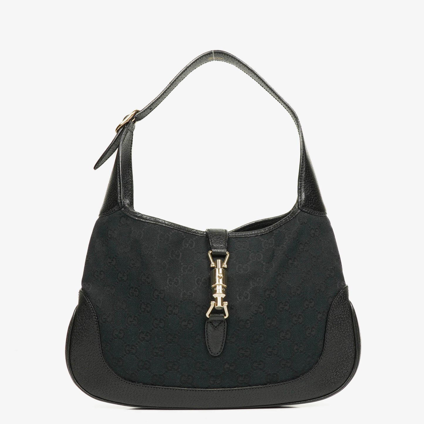 Gucci Jackie Canvas and Leather Shoulder Bag
