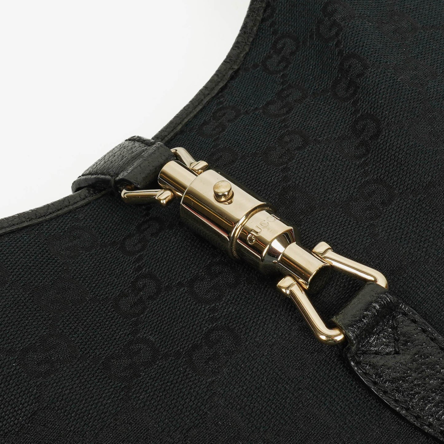 Gucci Jackie Canvas and Leather Shoulder Bag