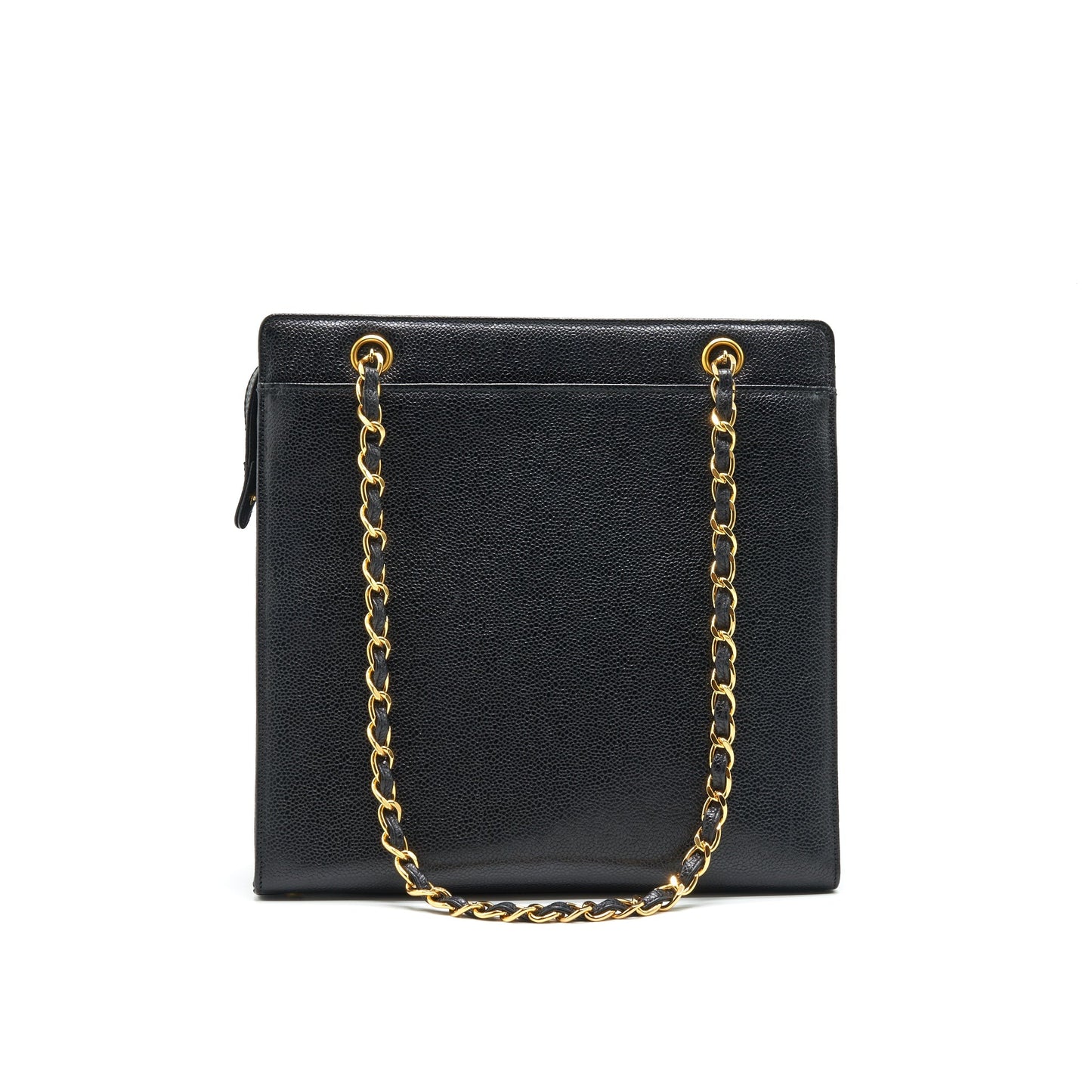 Chanel 24k Gold Caviar shopping Bag with Chain