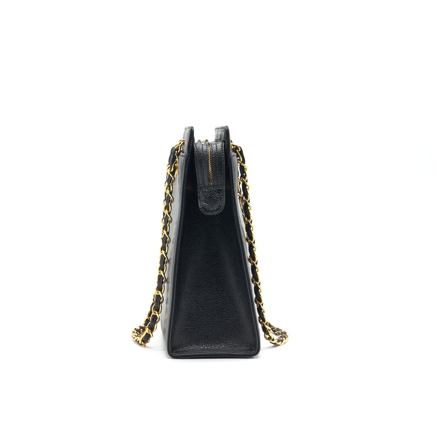 Chanel 24k Gold Caviar shopping Bag with Chain