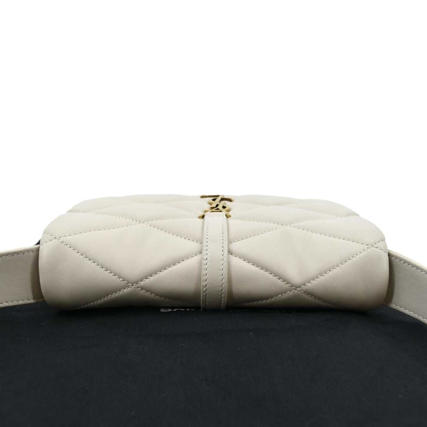 SAINT LAURENT LE 57 Quilted Lambskin Leather Hobo Bag Antique