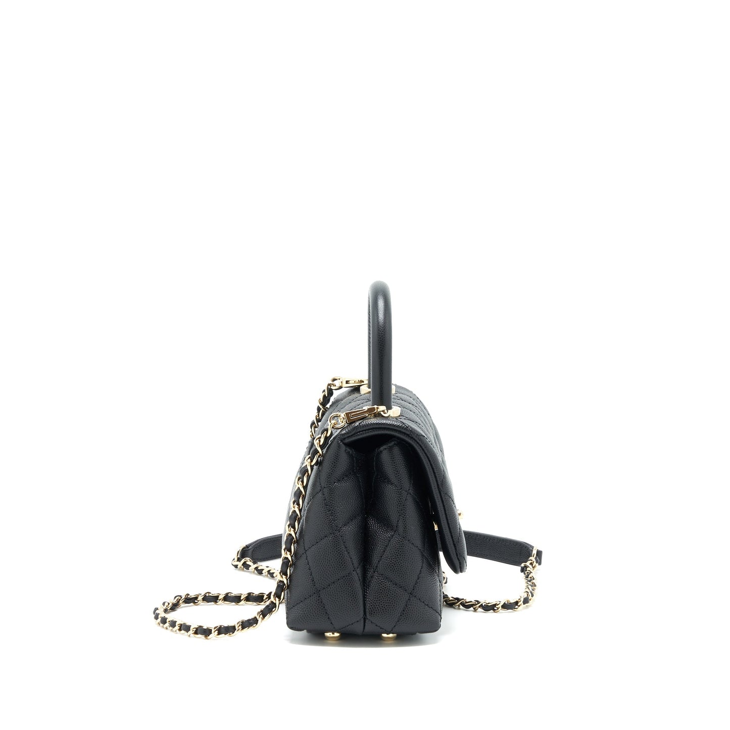 Chanel Coco Handle Extra Mini Caviar Black L