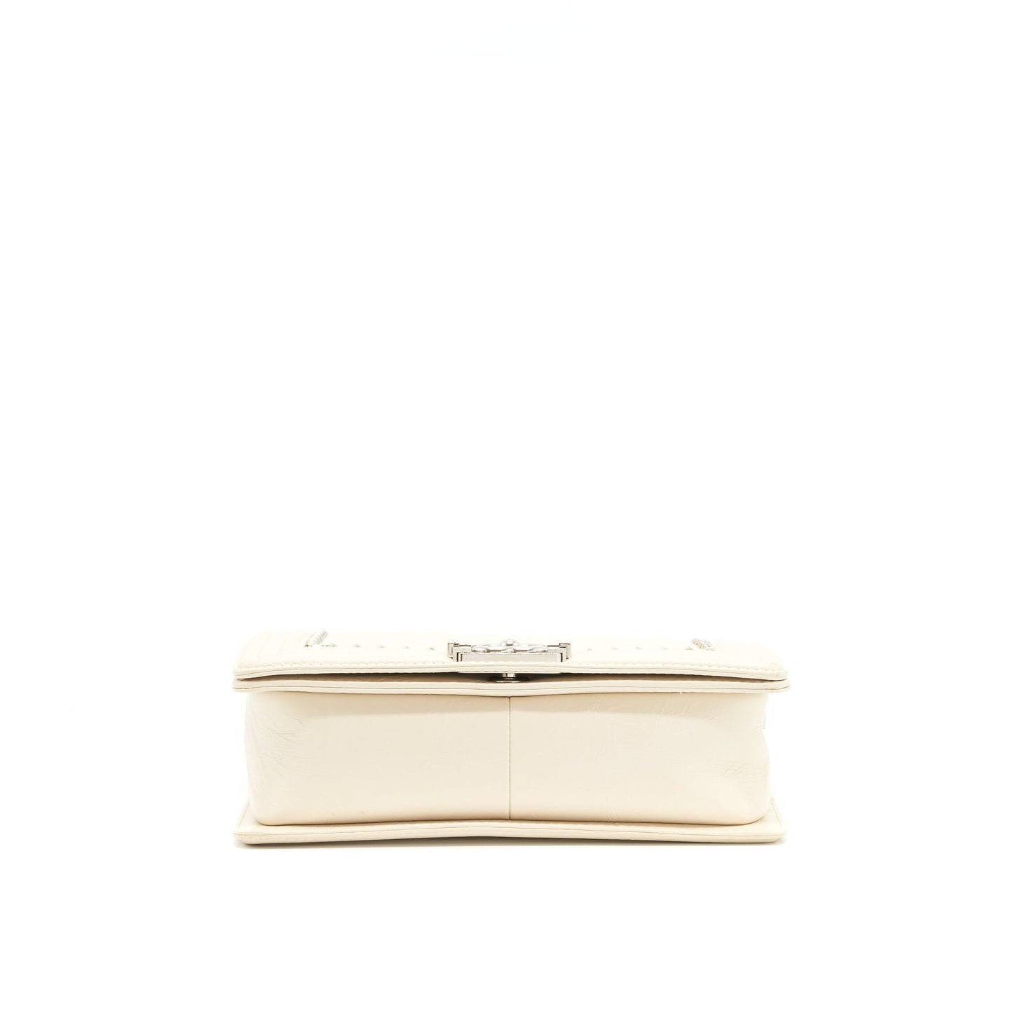 Chanel Medium Boy Bag Chevron Limited Calfskin Ivory