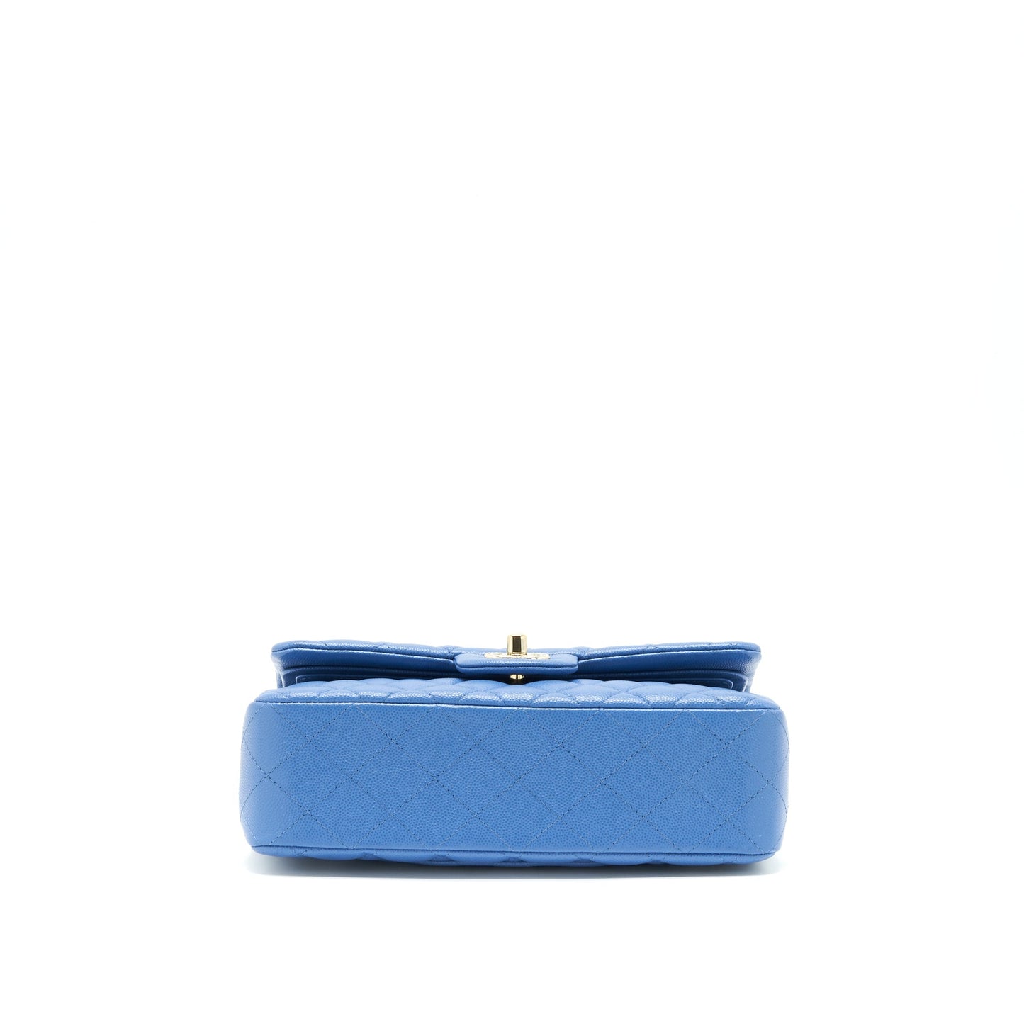 Chanel Small Classic double Flap Caviar Blue L