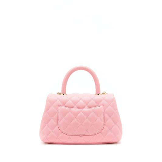 Chanel Small Coco Handle 24cm Caviar Pink L