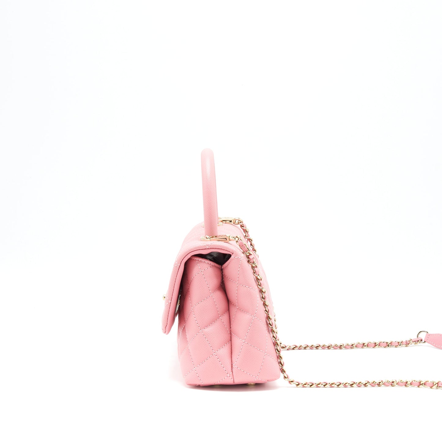 Chanel Small Coco Handle 24cm Caviar Pink L