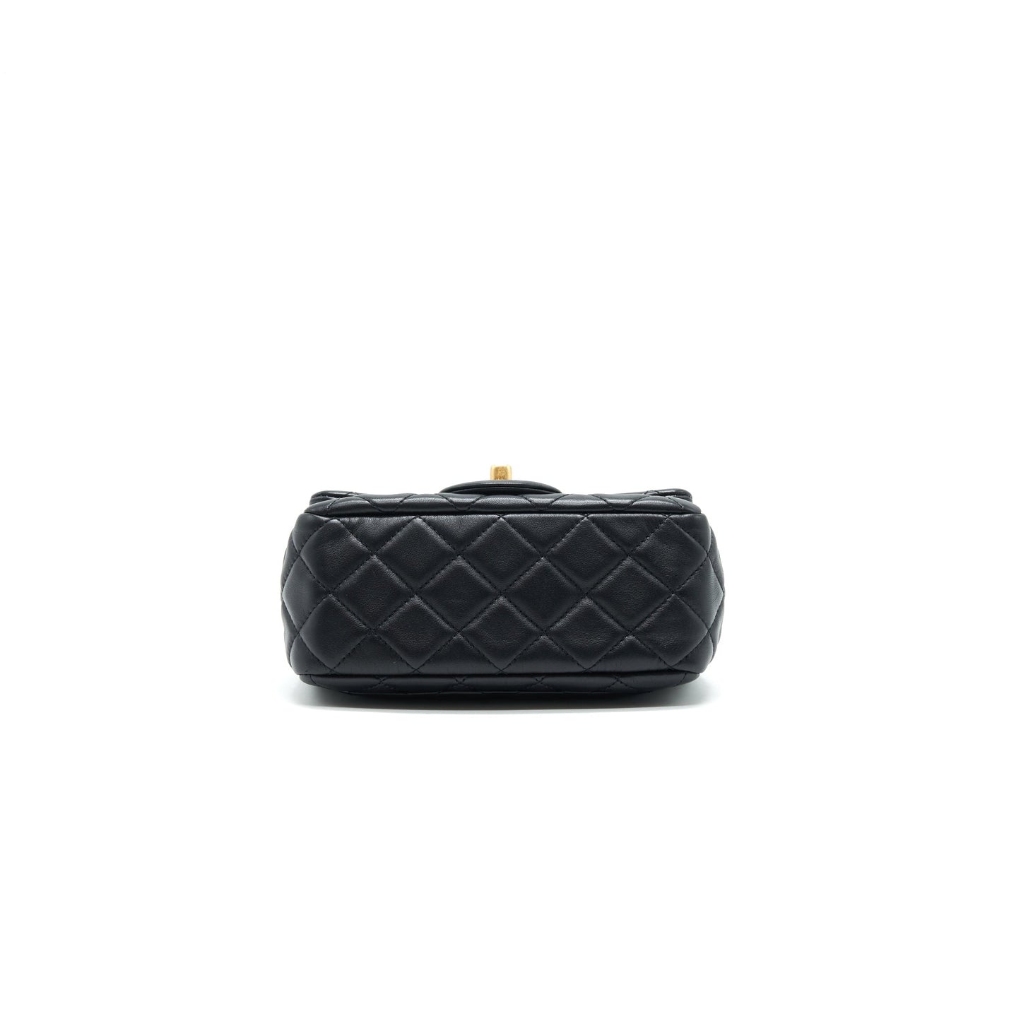Chanel Pearl Crush Crush Mini Square Flap Bag Black