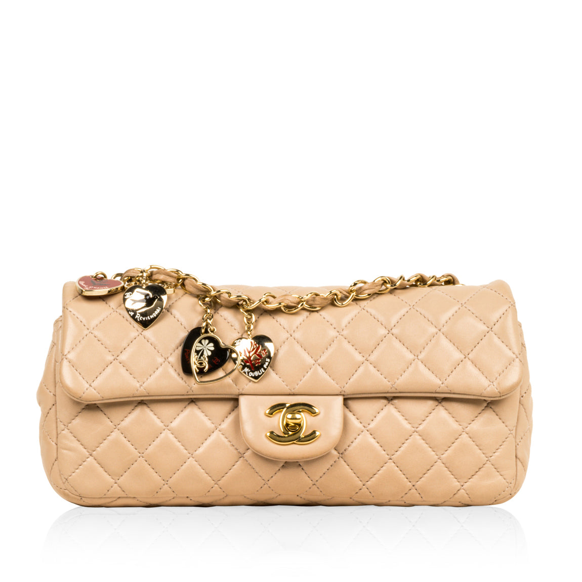 Chanel East/West Valentine Flap Bag