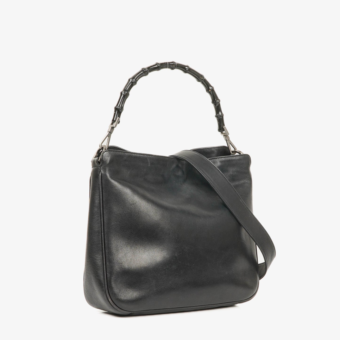 Gucci Leather Bamboo Top Handle Bag
