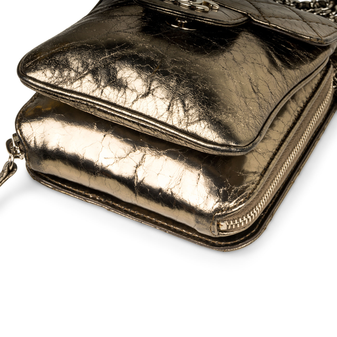 Chanel Metallic Crossbody Bag Calm