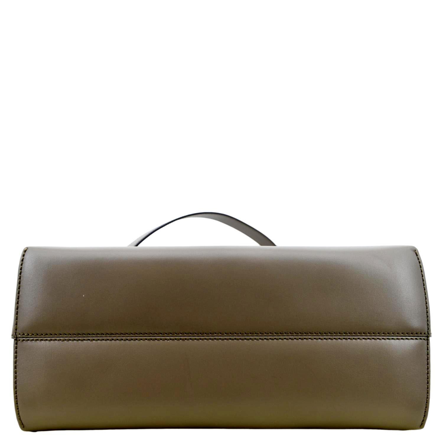 FENDI Studded Logo Woc Leather Crossbody Clutch Black