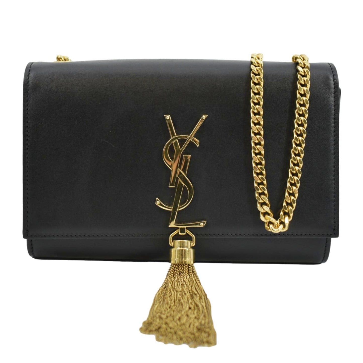 SAINT LAURENT Kate Tassel Leather Crossbody Bag Black