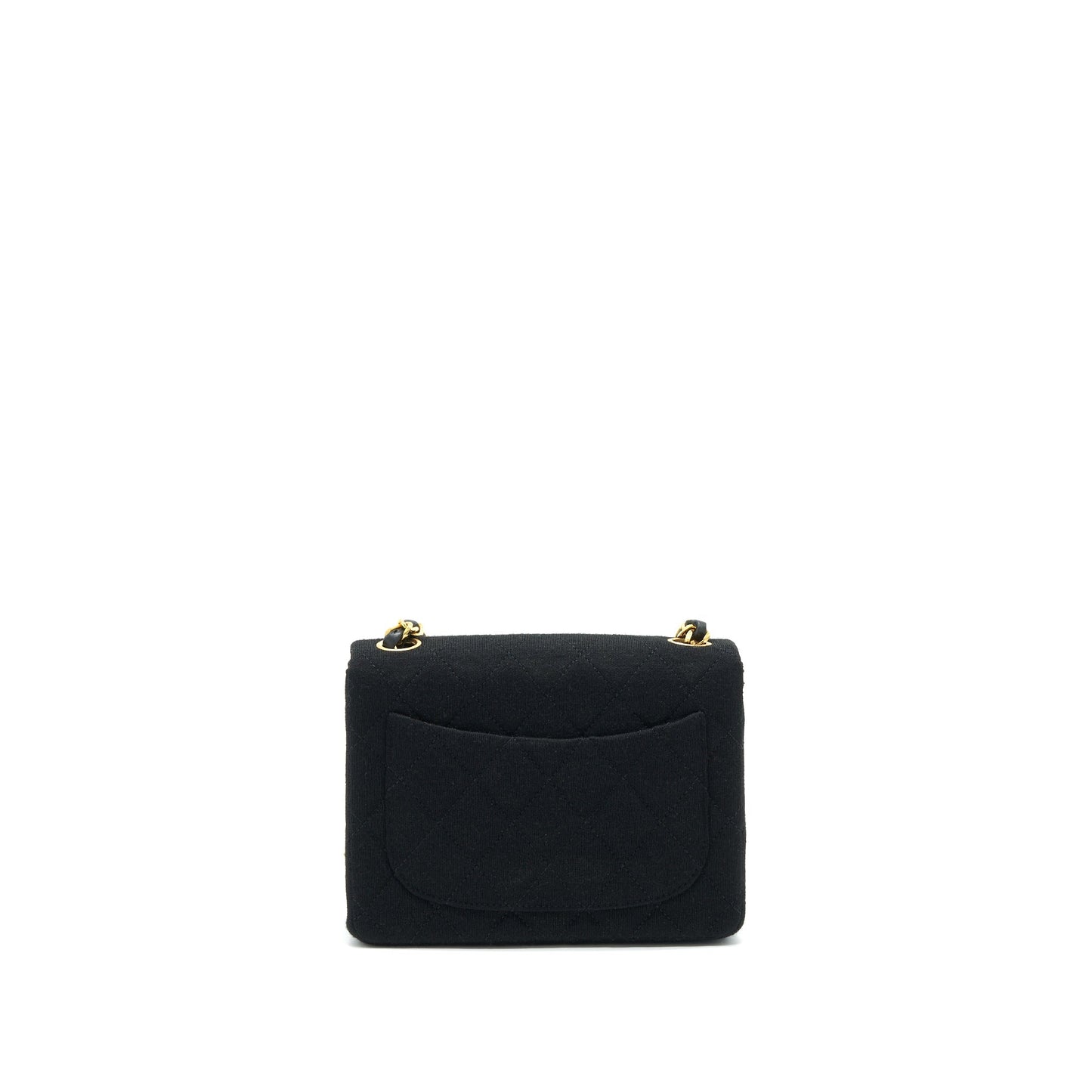 Chanel Fabric Mini Square Flap Bag Black