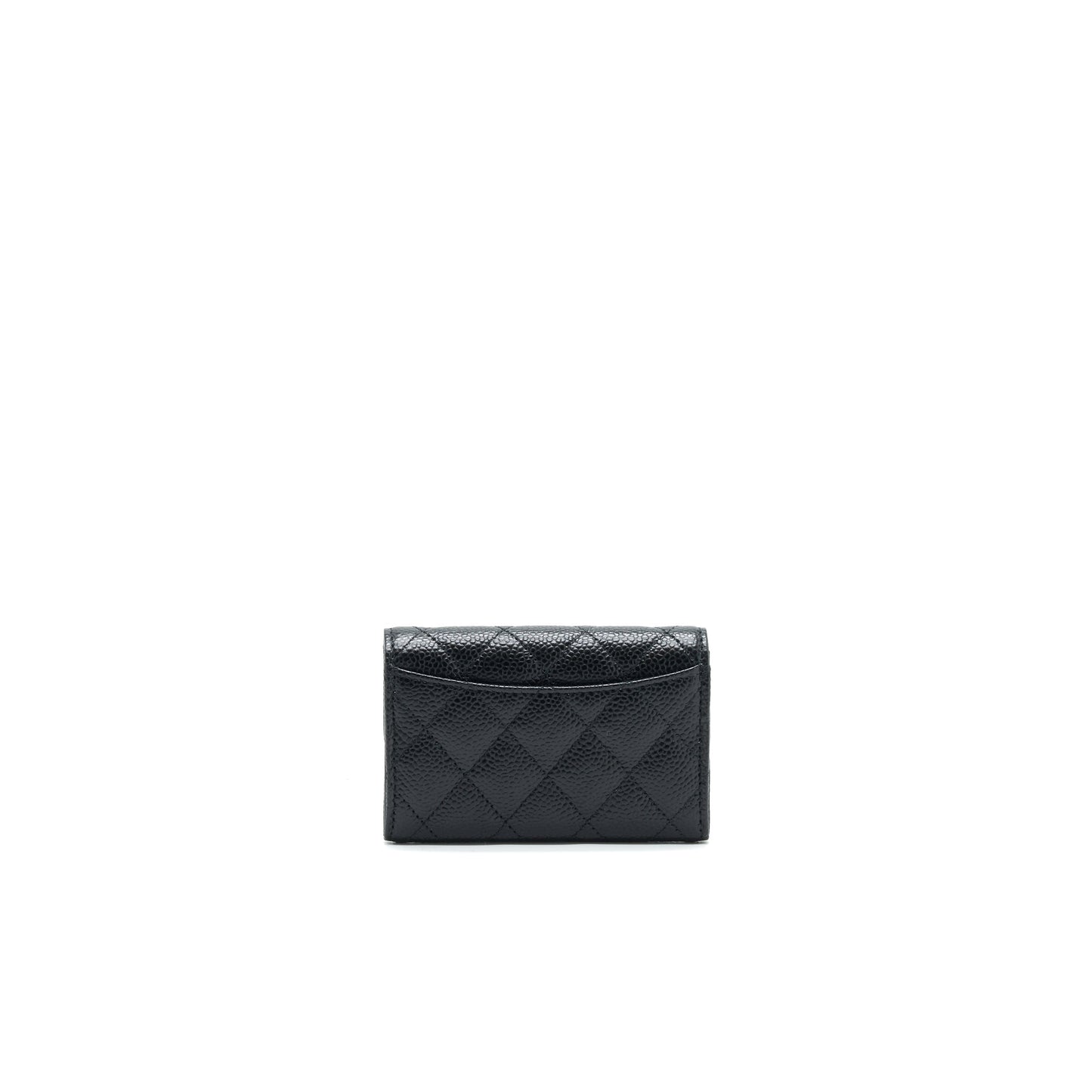 CHANEL Classic Card Holder Grained Calfskin Black