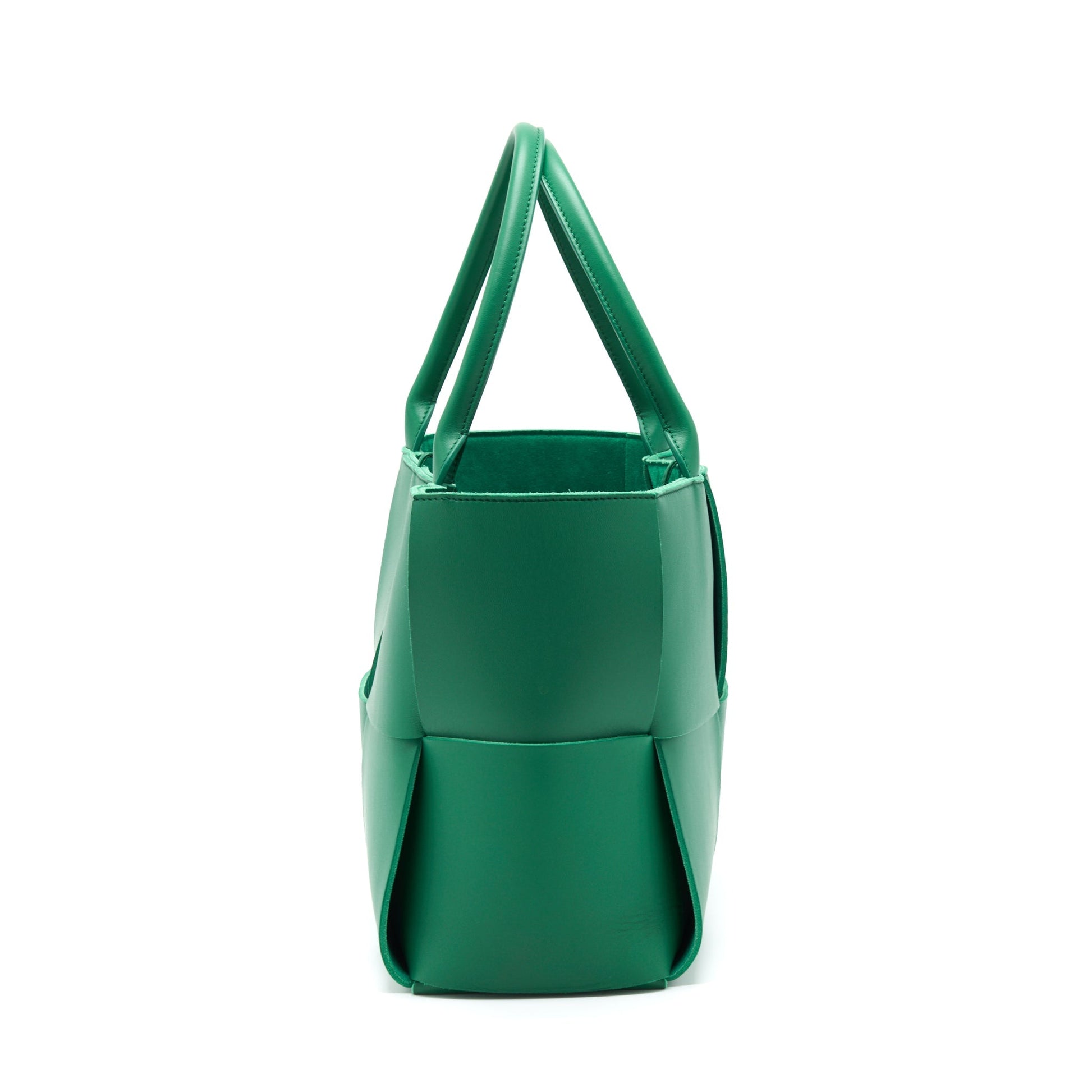 Bottega Veneta Arco Tote Purse Lambskin Parakeet Green