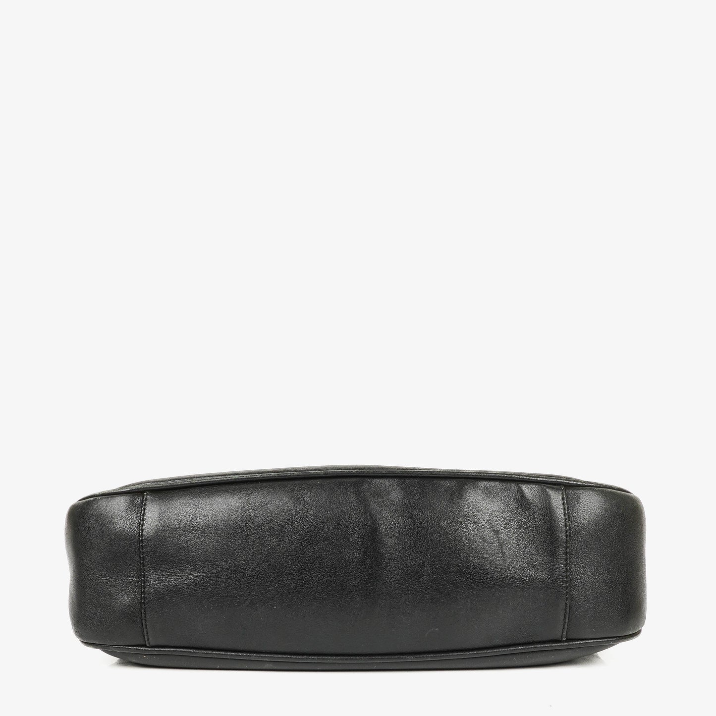Gucci Bamboo Top Handle Black Leather Hobo Bag