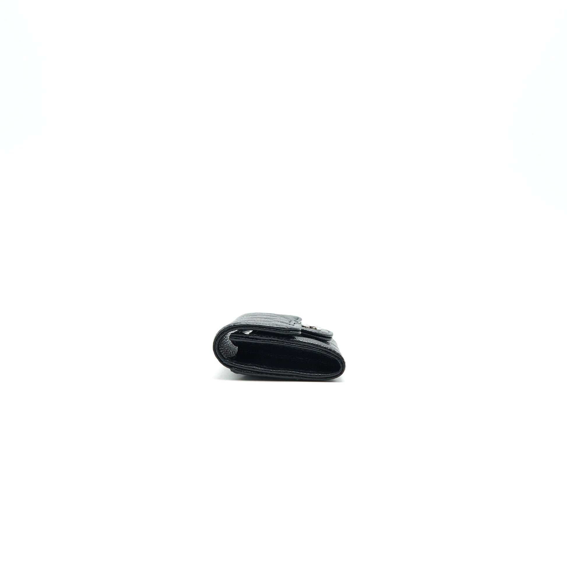 CHANEL Classic Card Holder Grained Calfskin Black