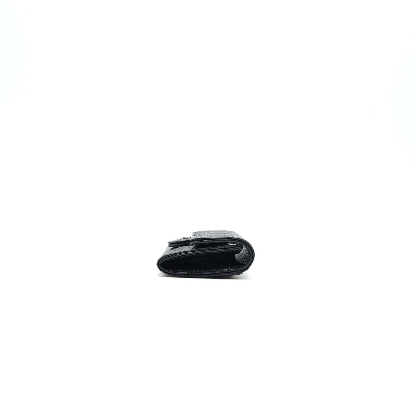 CHANEL Classic Card Holder Grained Calfskin Black
