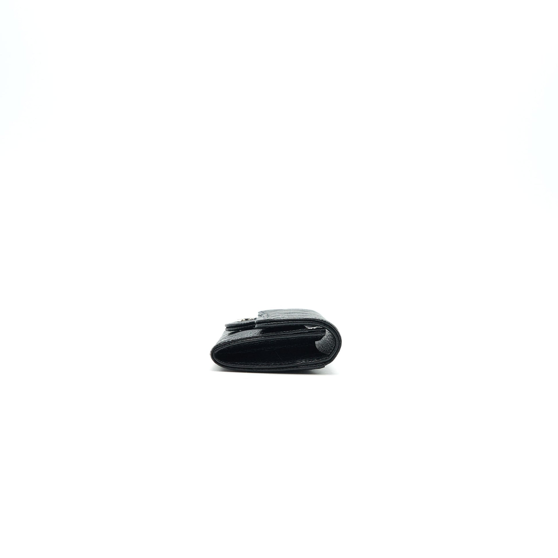 CHANEL Classic Card Holder Grained Calfskin Black