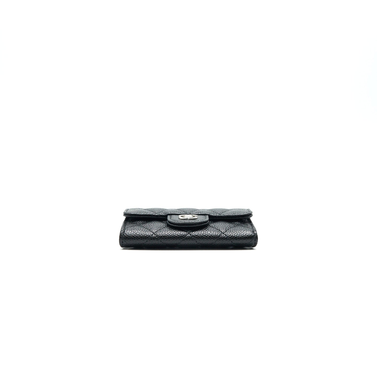 CHANEL Classic Card Holder Grained Calfskin Black