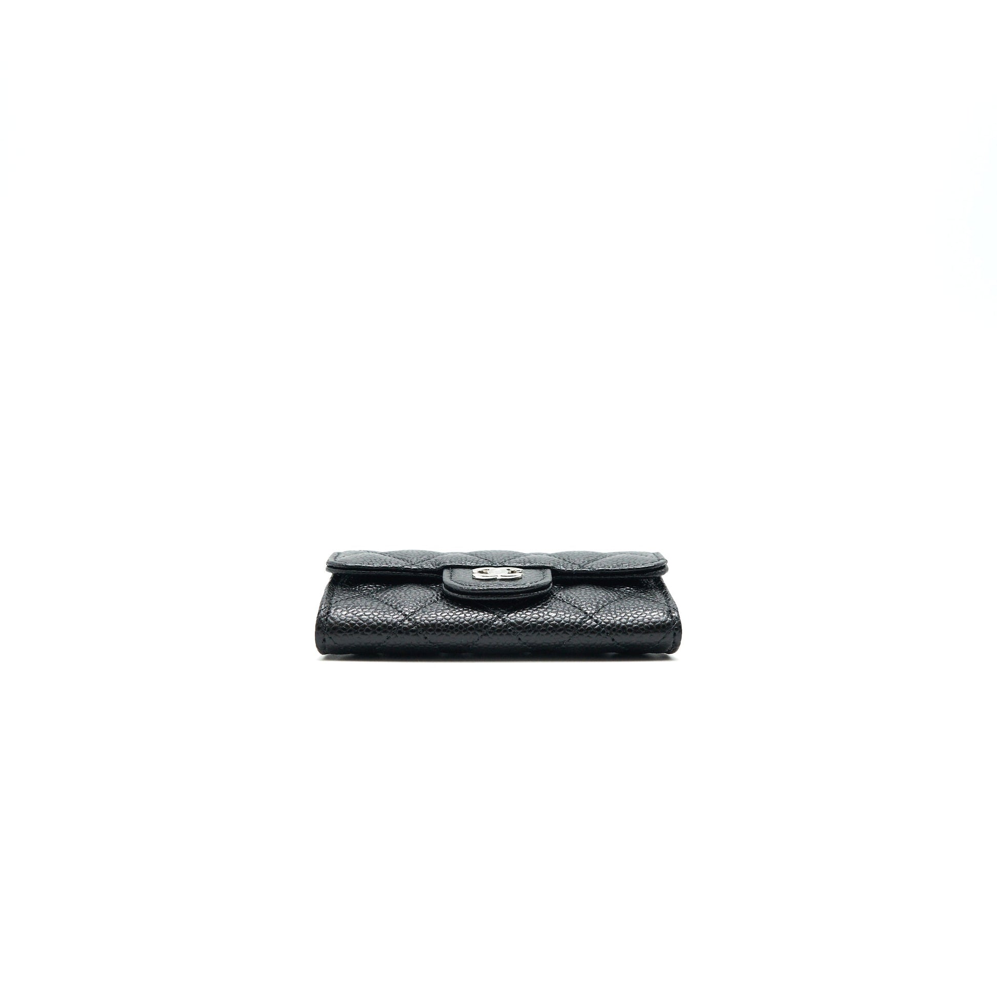 CHANEL Classic Card Holder Grained Calfskin Black